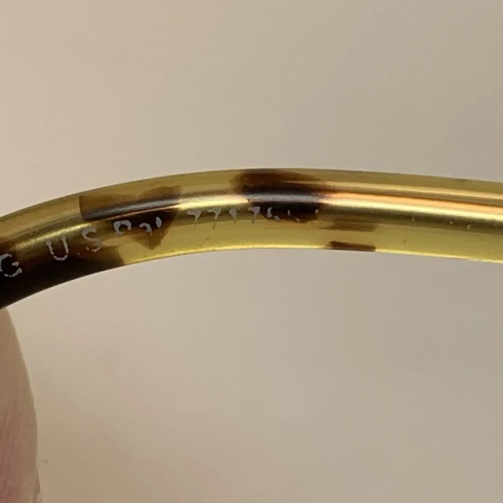 Maui Jim Wiki Wiki MJ246-16 Gold Neutral Smoky Polarized Lens Aviator Style READ